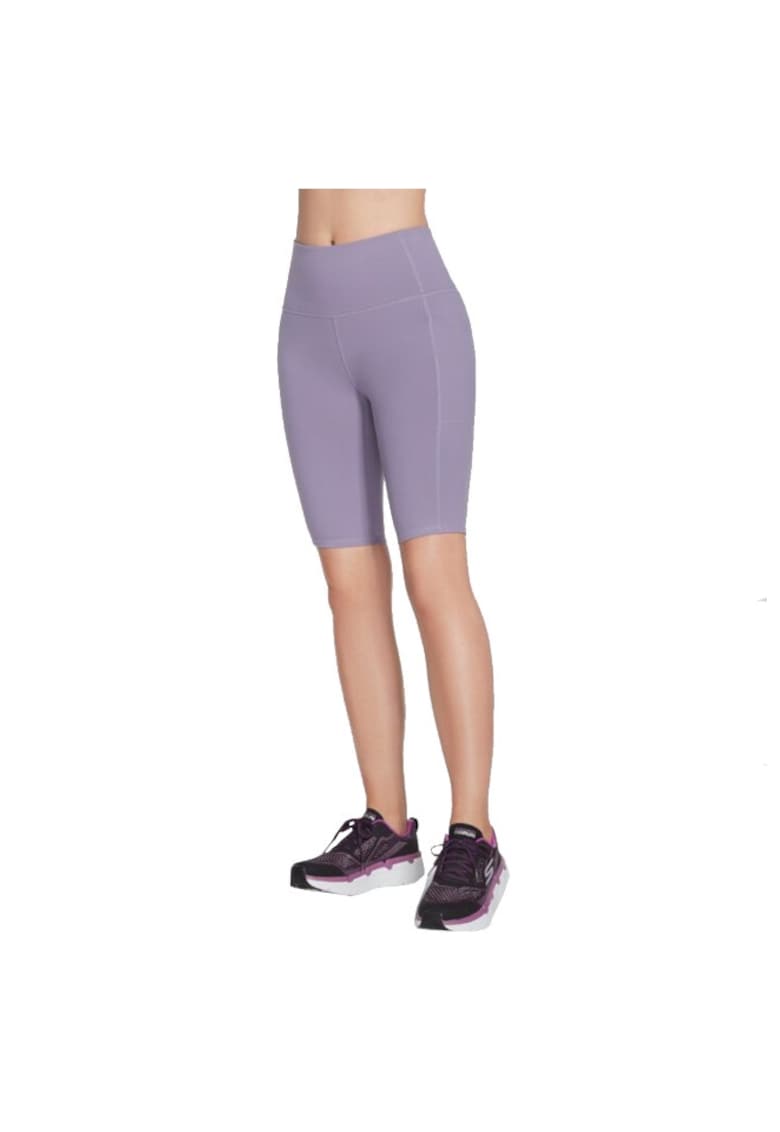Skechers Pantaloni scurti de dama - Go Walk High Waisted Bike Short 195204 - Violet