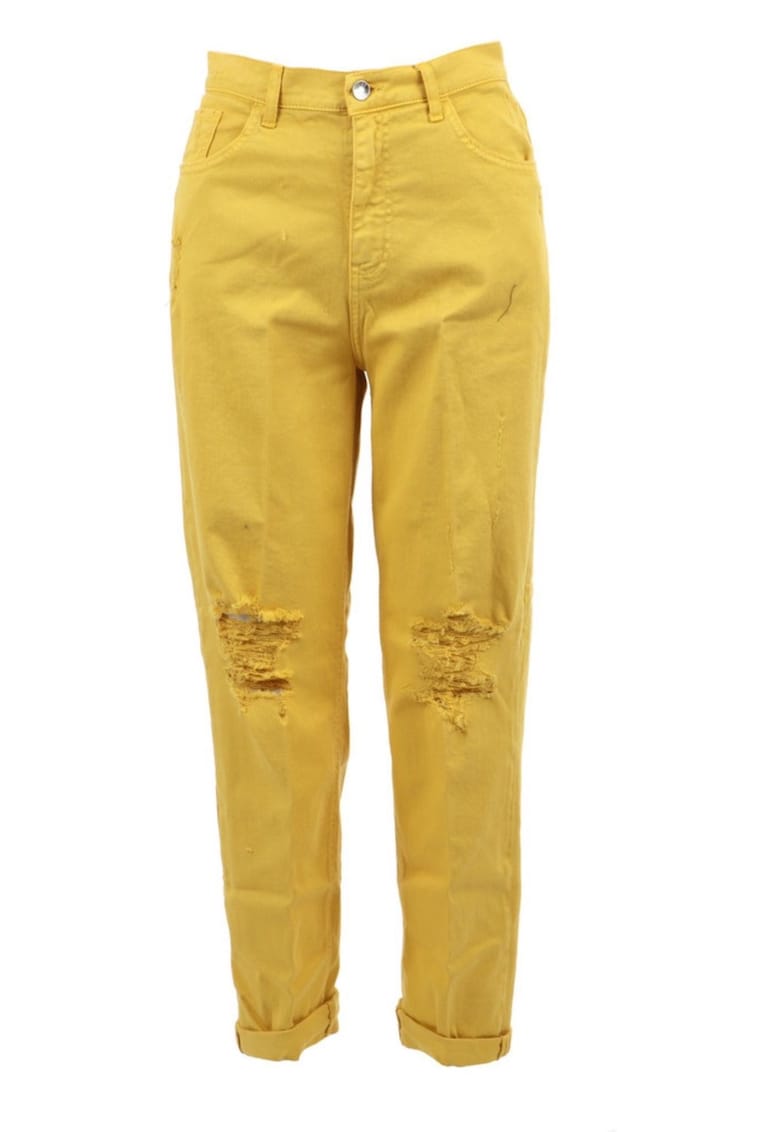 Blugi dama - Bumbac/Elastan - Galben - W30-L30