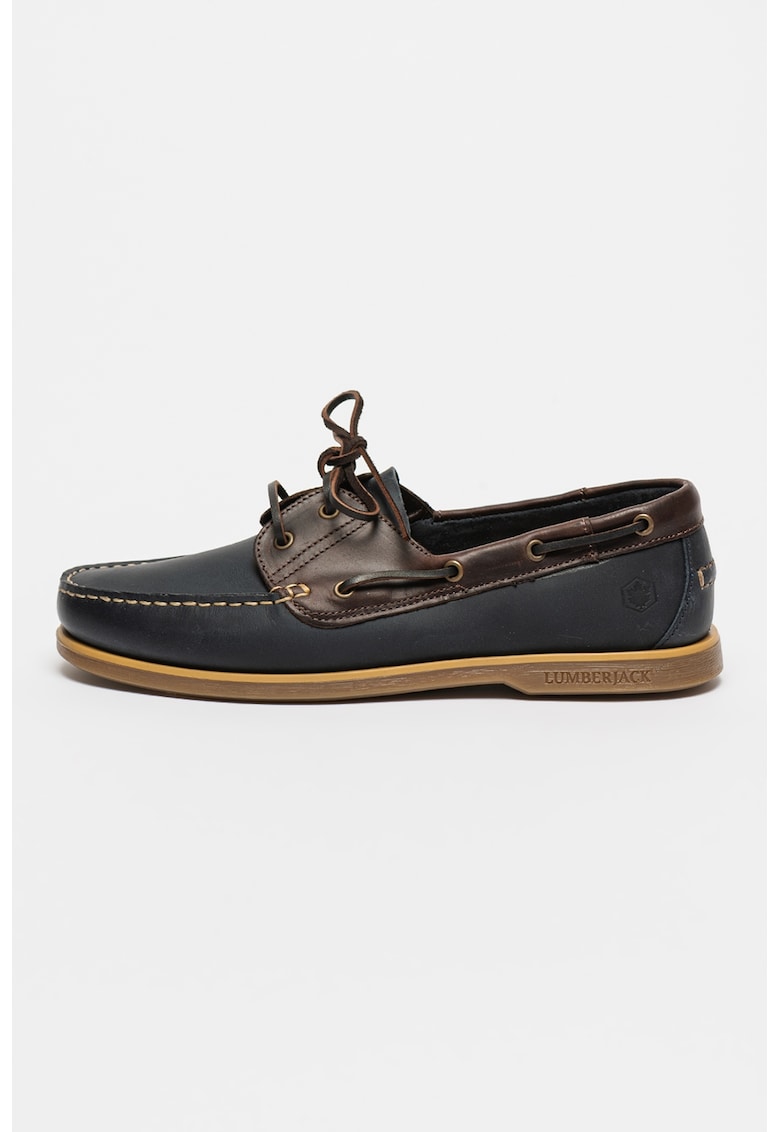 Pantofi boat de piele Navigator