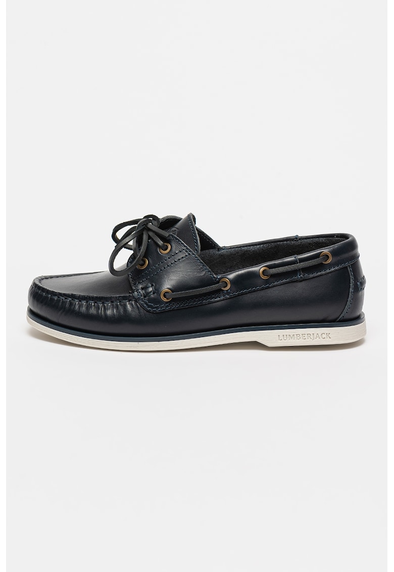 Pantofi boat din piele Navigator