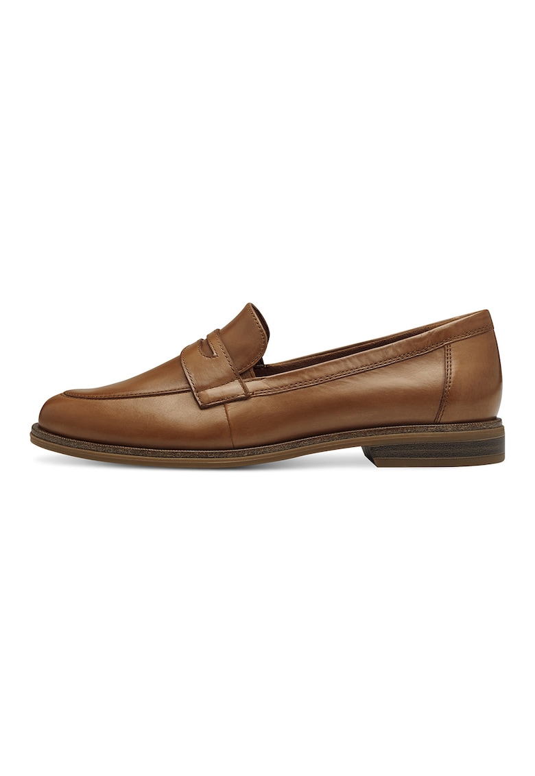 Pantofi loafer uni de piele