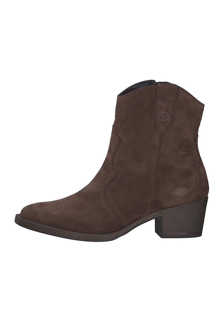 Botine cowboy cu fermoar