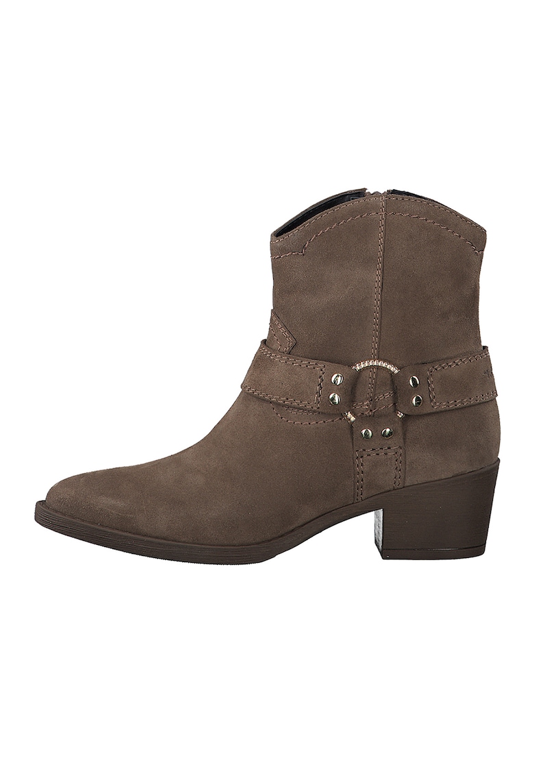 Botine cowboy de piele