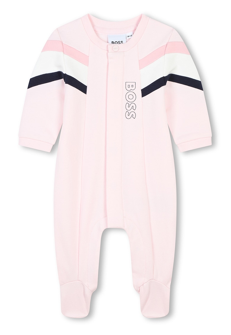 Set de salopeta din bumbac si caciula