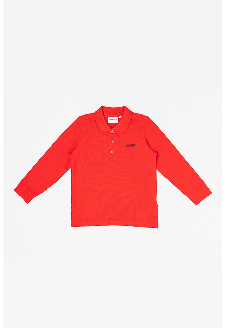 Bluza polo cu detaliu logo