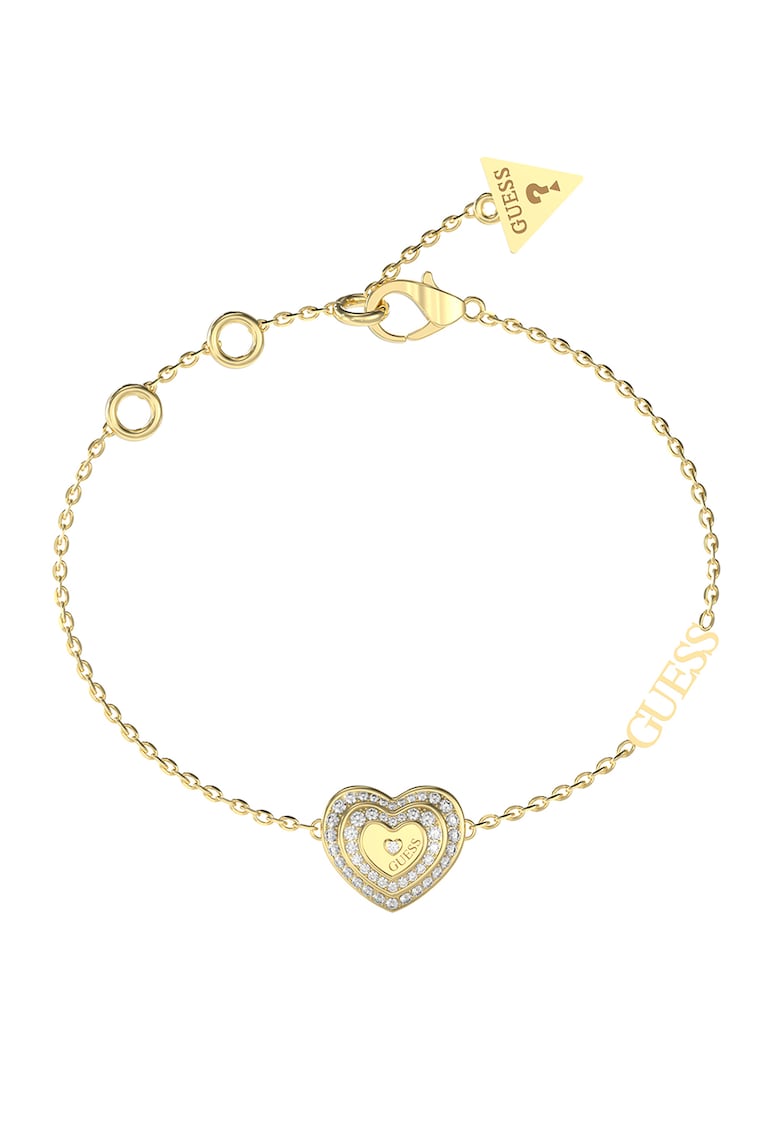 Bratara placata cu aur si decorata cu cristale