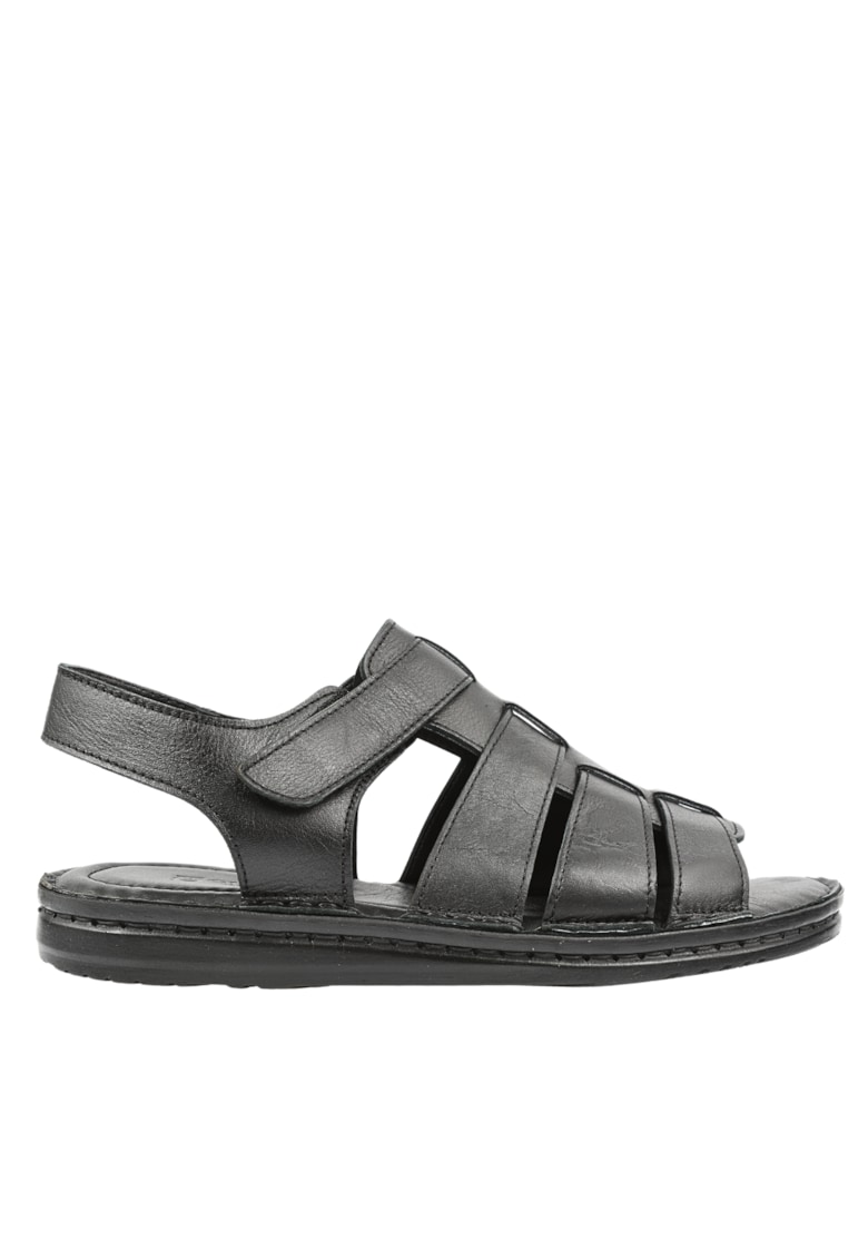 Sandale sport - barbati -  B39-G180B negru - piele naturala Sandale sport - barbati -  B39-G180B negru - piele naturala