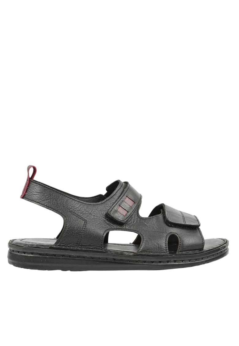 Sandale sport - barbati -  B39-G125 negru - piele naturala