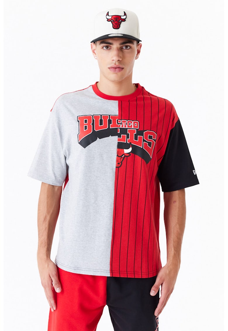 Tricou colorblock cu Chicago Bulls NBA