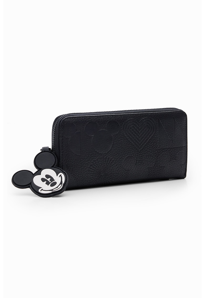 Portofel cu fermoar si accesoriu Mickey Mouse