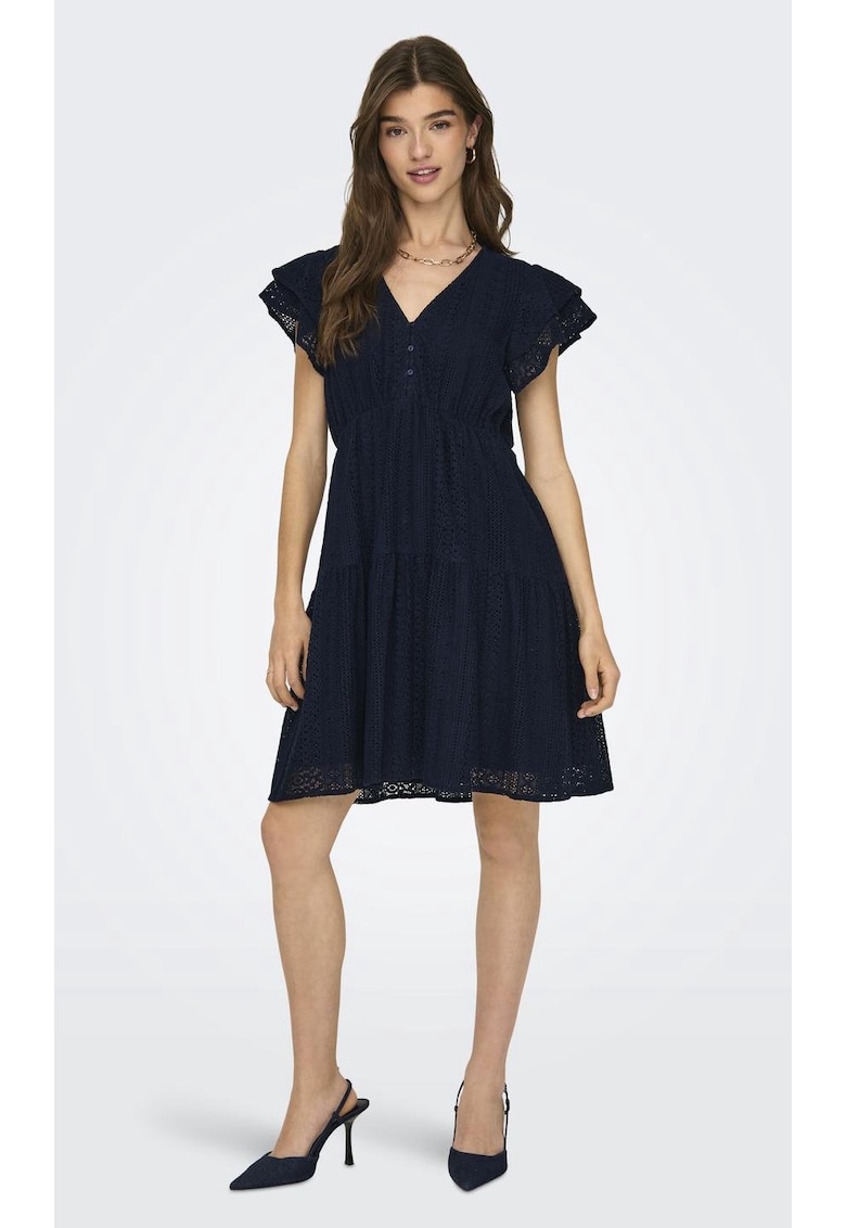 Rochie dama - Bumbac - Albastru - Albastru deschis