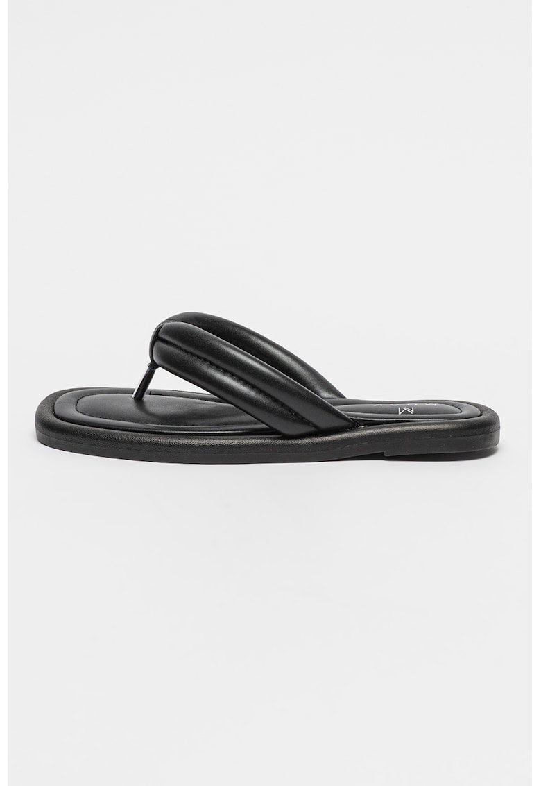 Papuci flip-flop de piele ecologica