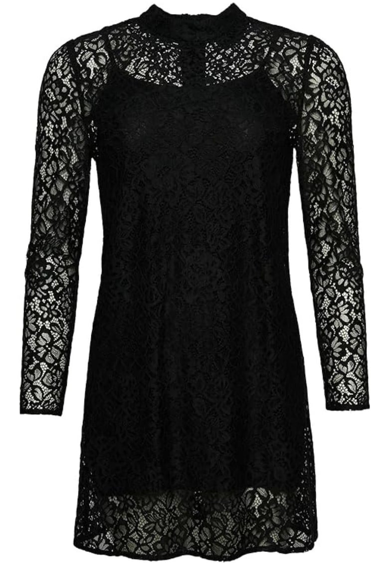 Rochie - Superdry - Poliamida/Viscoza - Negru -