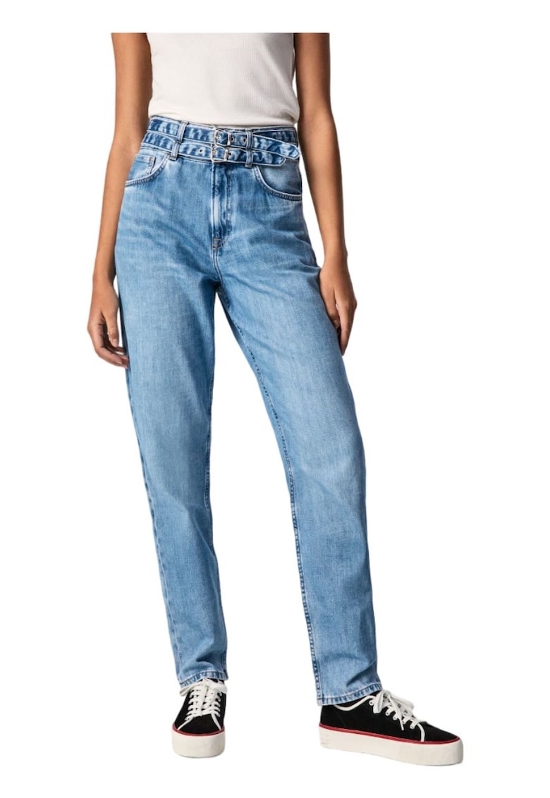 Blugi dama - Bumbac - Albastru -