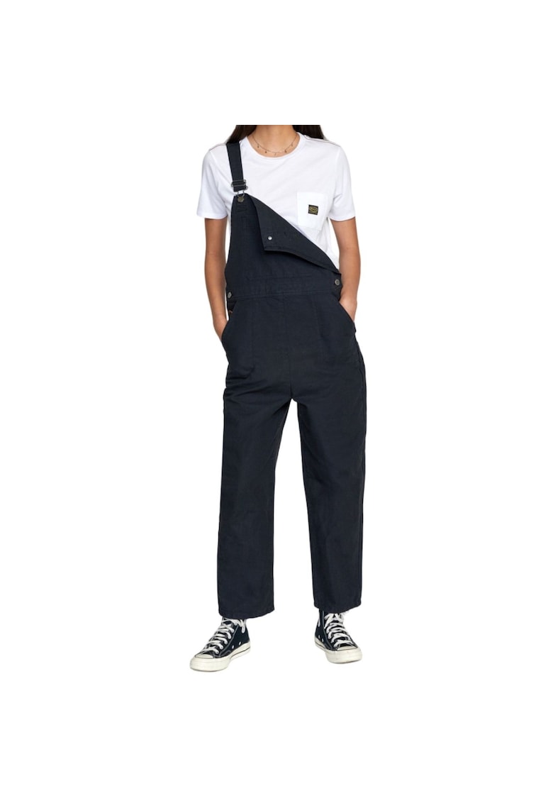 Salopeta dama - Bumbac - Negru -