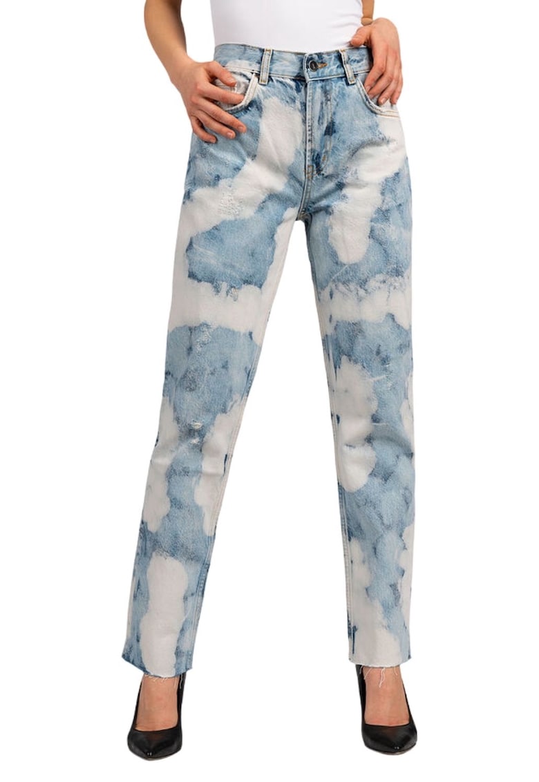 Blugi drepti cu terminatie nefinisata