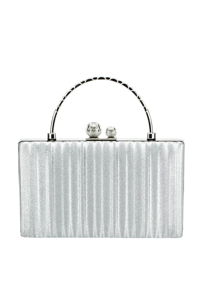 Geanta argintie - clutch cu maner BME-622 05 15265