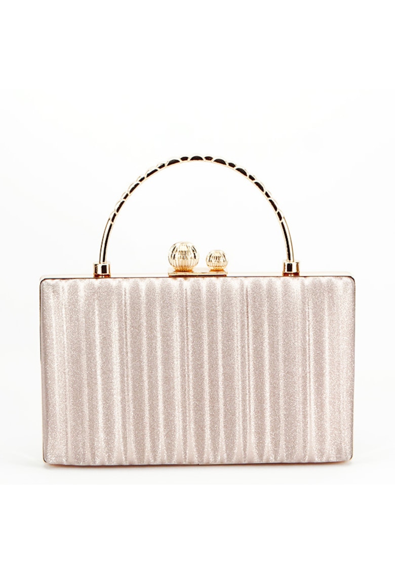 Geanta clutch cu maner BME-622 05 - Auriu rose - 20x12x3