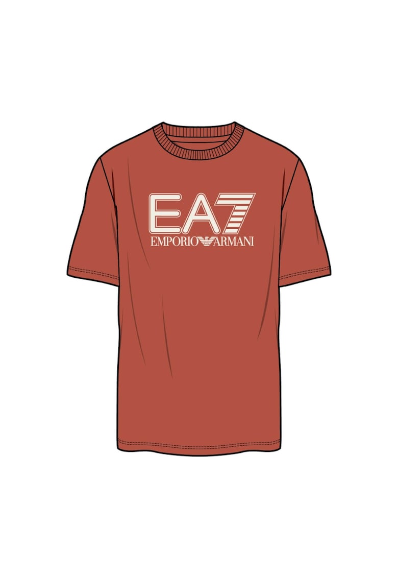Tricou EA7 Visibility - PJVQZ-6DPT62-1461 35312 - Portocaliu