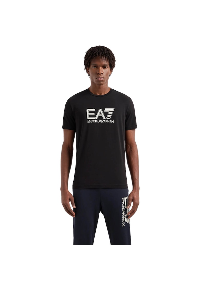 Tricou EA7 Visibility - PJVQZ-6DPT62-1200 35306 - Alb/Negru