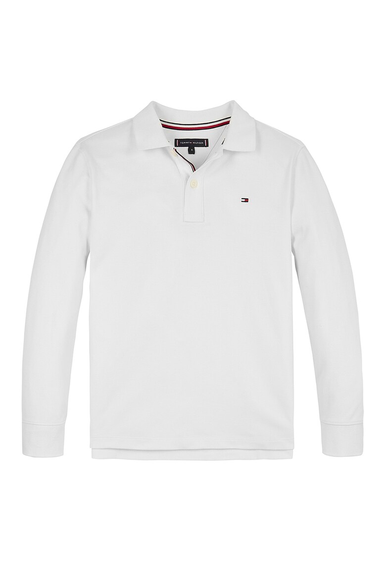 Bluza polo din amestec de bumbac organic