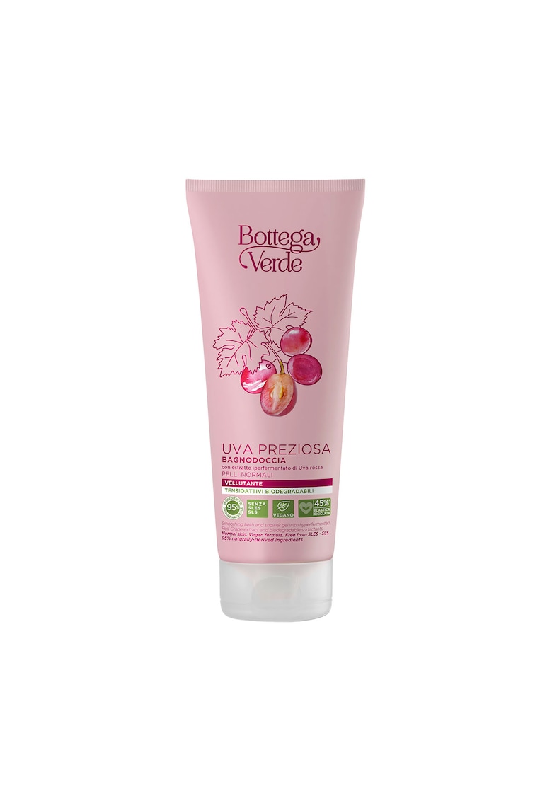 Gel de dus pentru piele normala - cu extract hiperfermentat de struguri rosii - Uva Preziosa - 200 ml