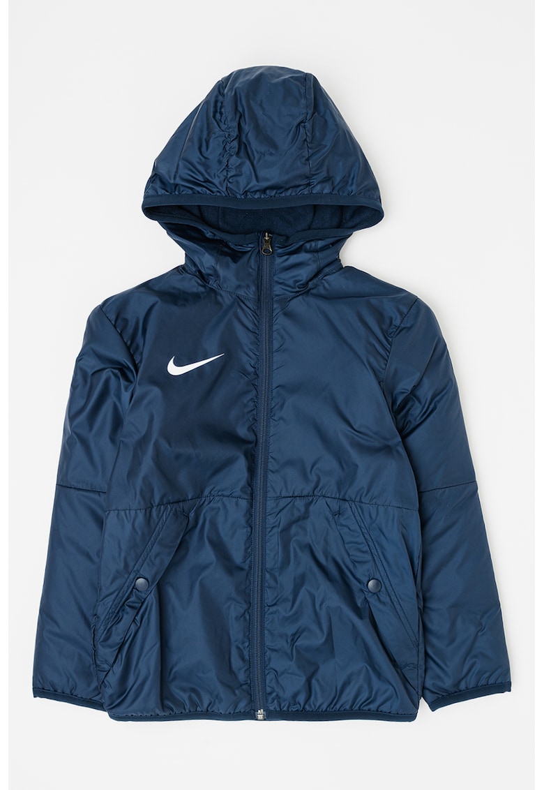 Jacheta cu logo si gluga pentru fotbal - Bleumarin