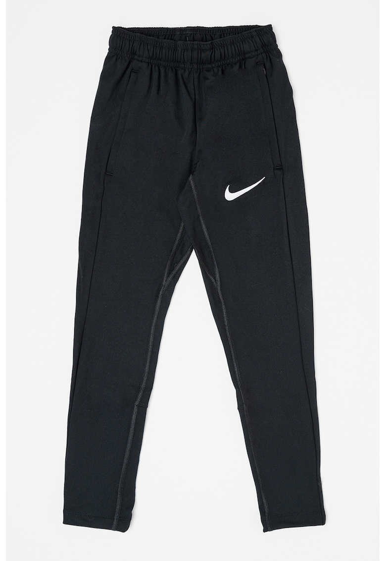 Pantaloni cu tehnologie Dri-Fit si logo - pentru fotbal - Alb/Negru
