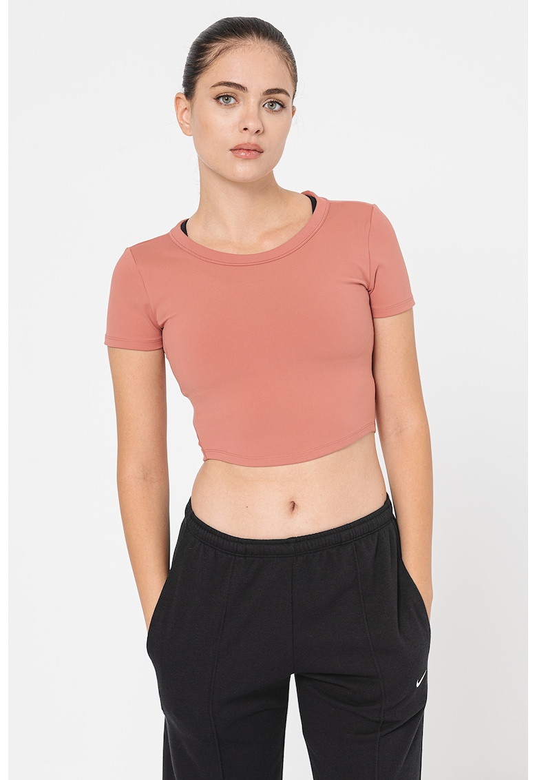 Tricou crop cu tehnologie Dri-Fit - pentru fitness