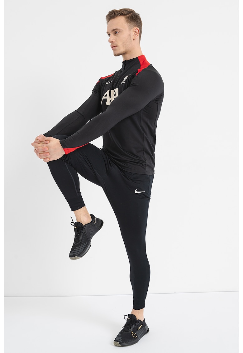 Bluza cu Dri-Fit si fermoar scurt pentru fotbal