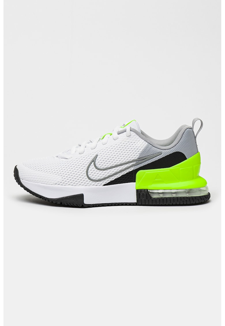 Pantofi Air Max Alpha Trainer 6 din plasa - pentru fitness - Alb/Verde neon/Gri cenusiu