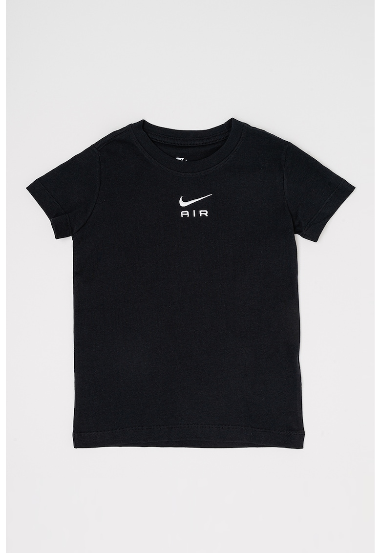 Tricou de bumbac cu imprimeu logo - Negru