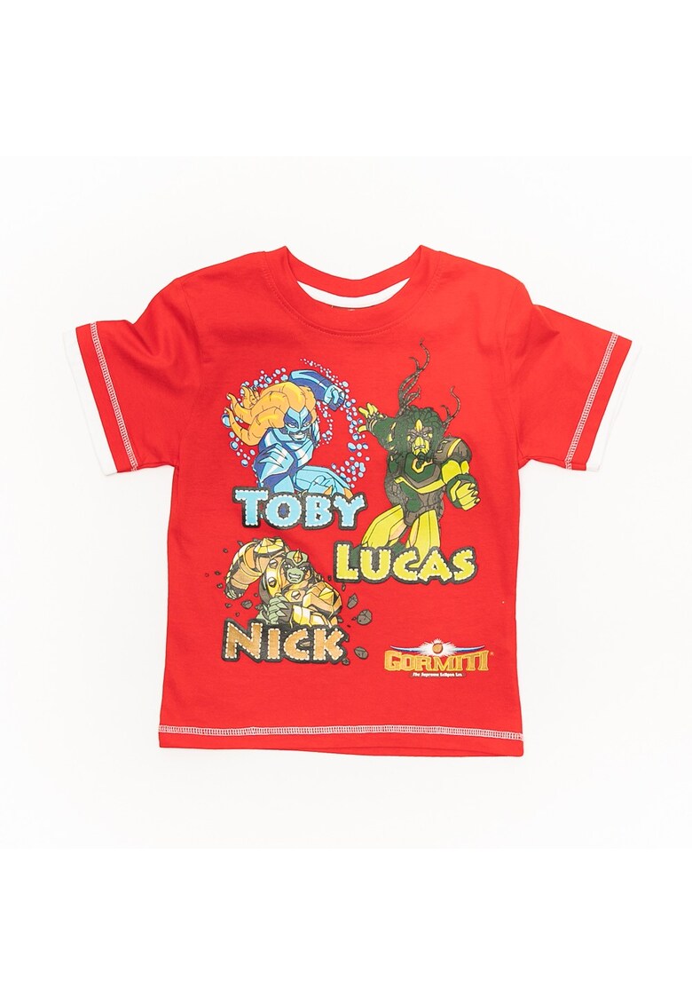 Tricou baieti - cu imprimeu - GOR372 - Rosu