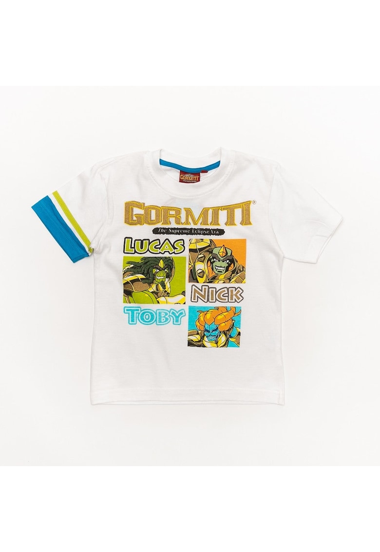 Tricou baieti - cu imprimeu - GOR372 - Alb