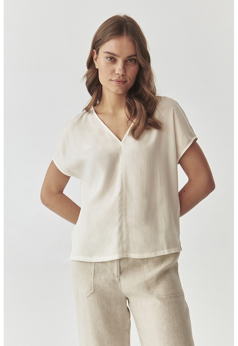 Bluza de lyocell cu maneci scurte Siro