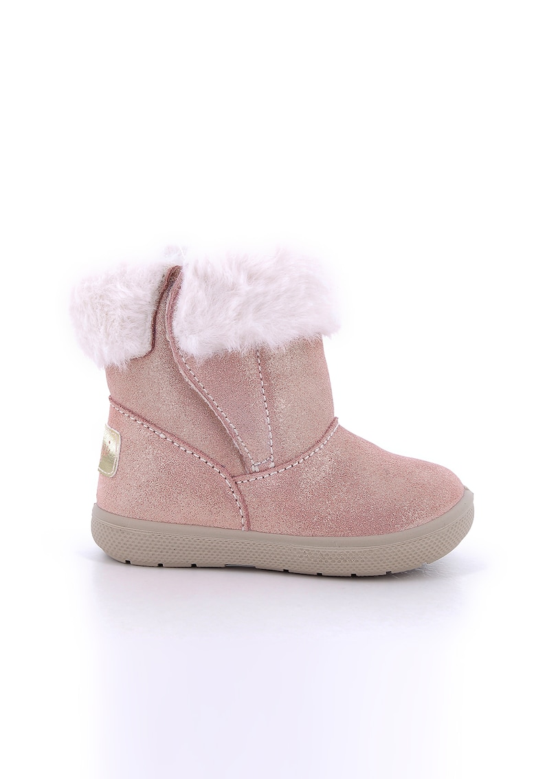 Ghete de piele intoarsa cu velcro