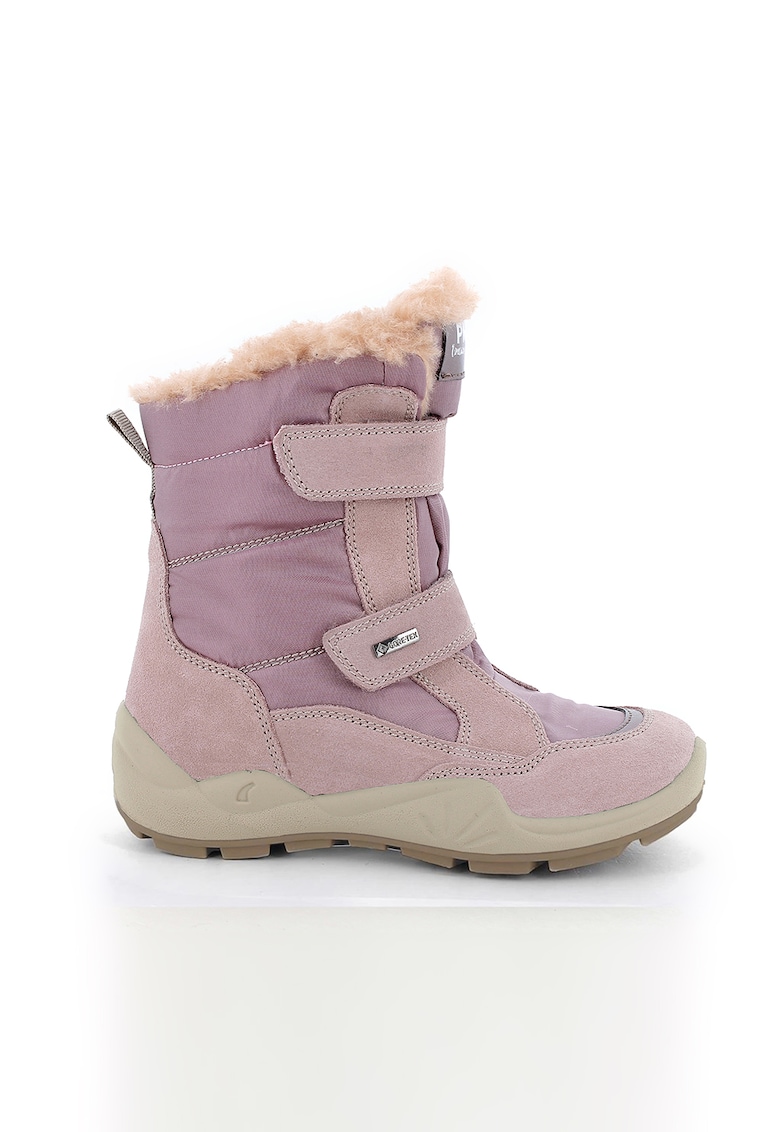 Ghete cu velcro si garnituri de piele intoarsa