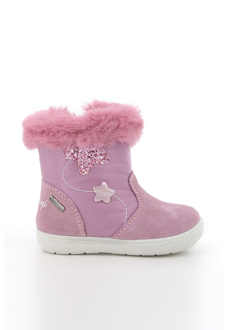 Ghete cu garnituri de piele intoarsa