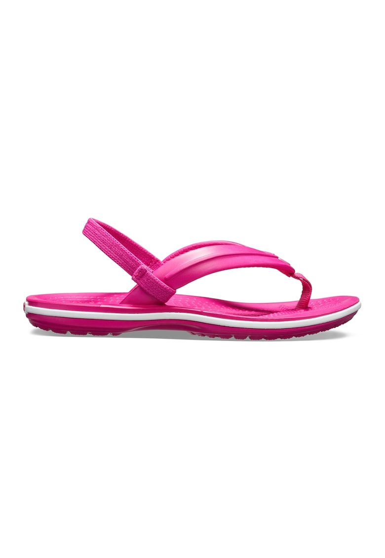 Papuci flip-flop cu bareta slingback si logo