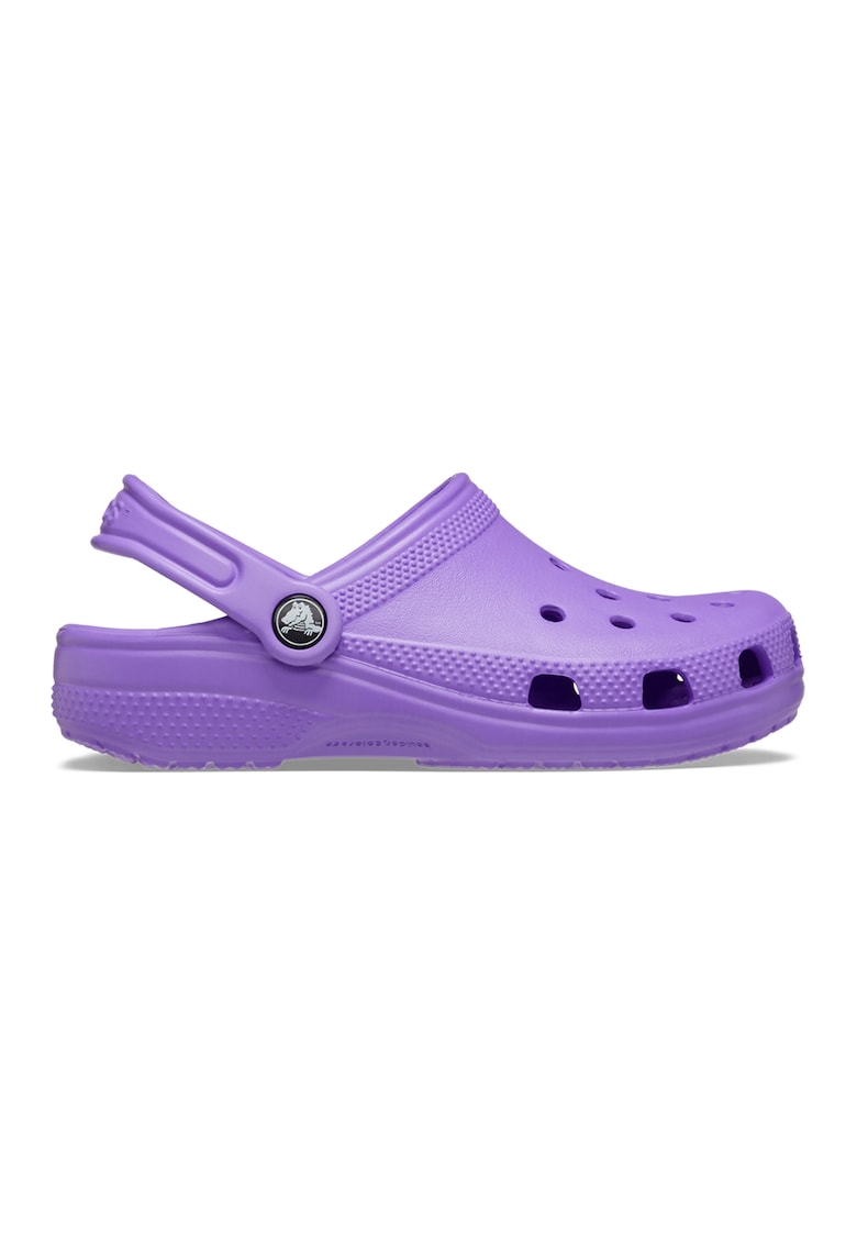 Saboti slingback cu perforatii - Ametist