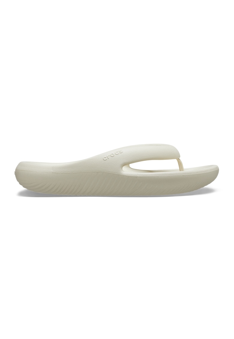 Papuci flip-flop unisex cu model uni Mellow - Bej deschis