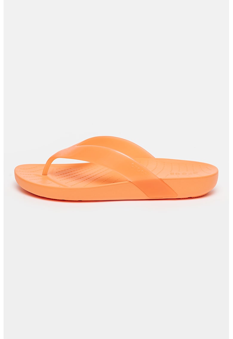 Papuci flip-flop cu model uni - Portocaliu