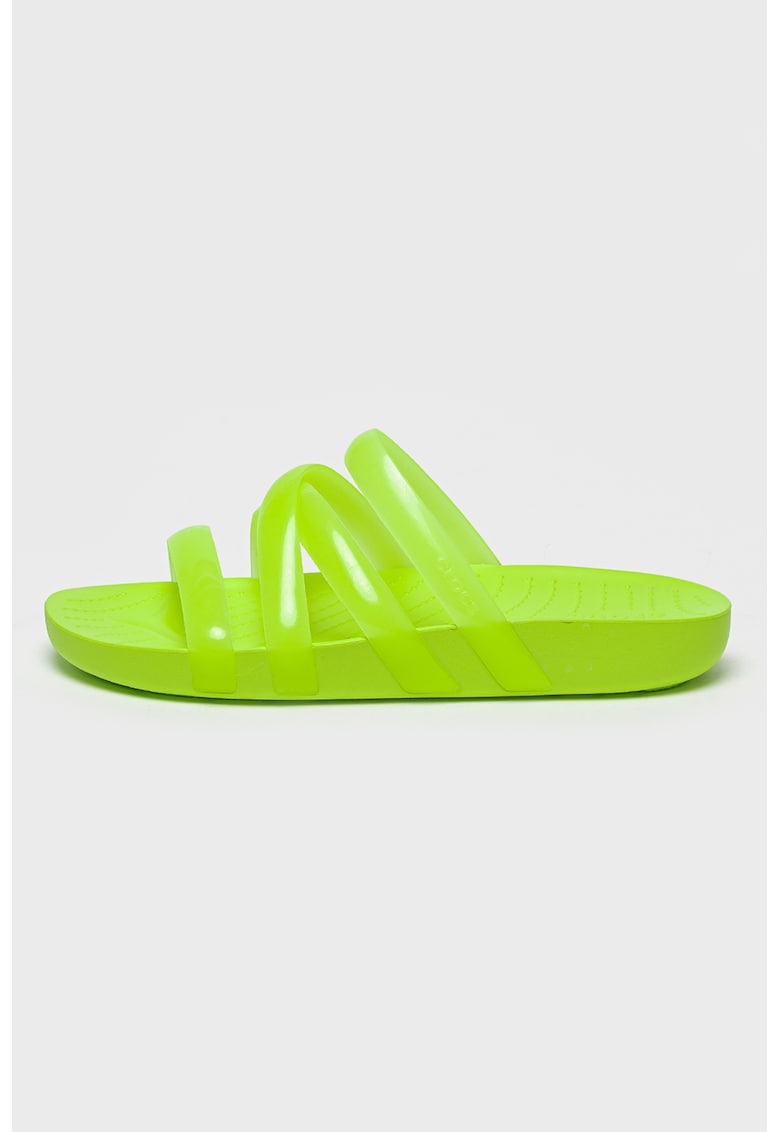 Papuci cu barete multiple - Verde lime