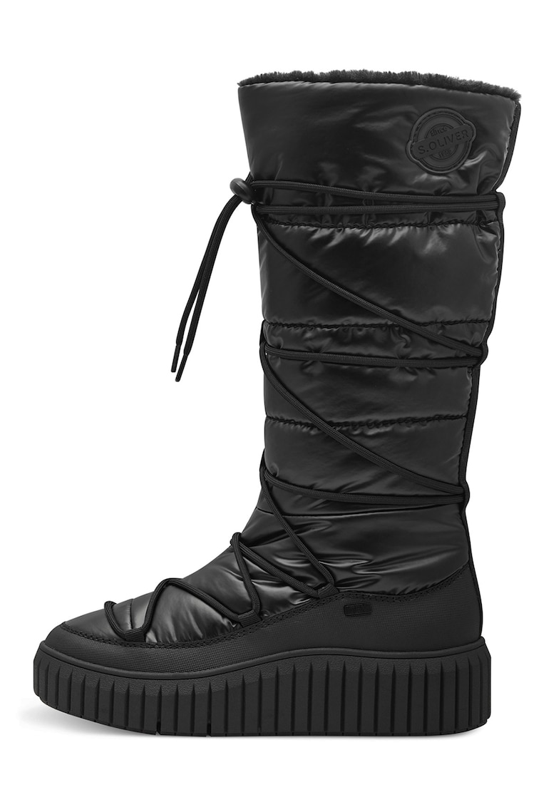 Cizme mid-calf de iarna - cu fermoar