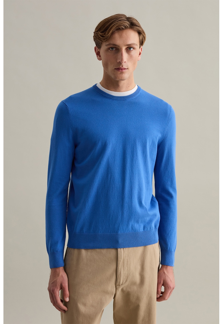 Pulover cu decolteu rotund - Albastru royal