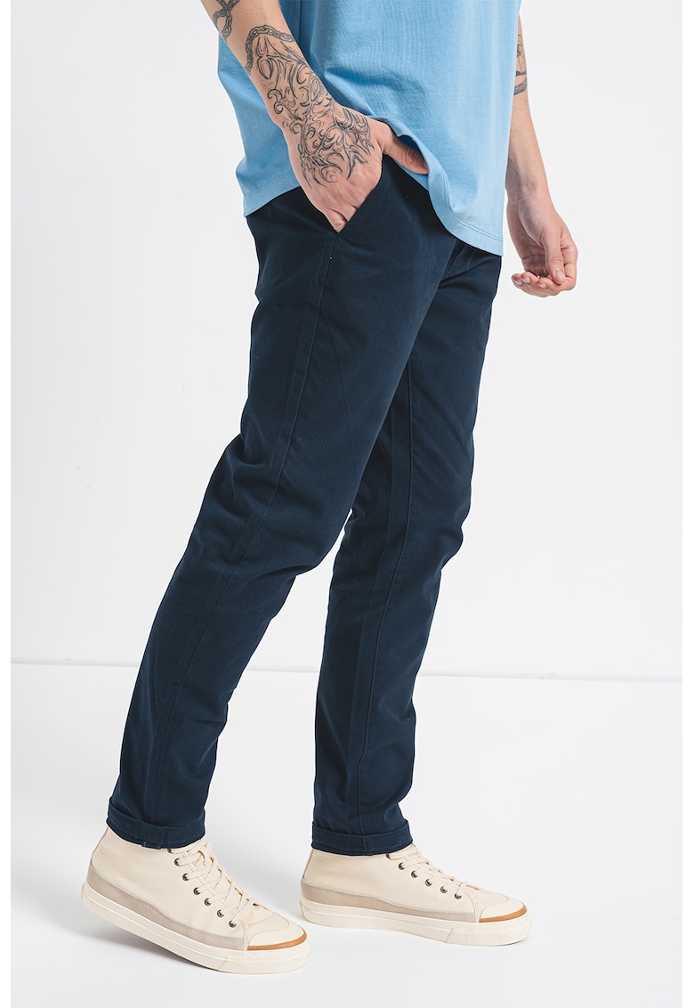 Pantaloni regular fit din amestec de bumbac