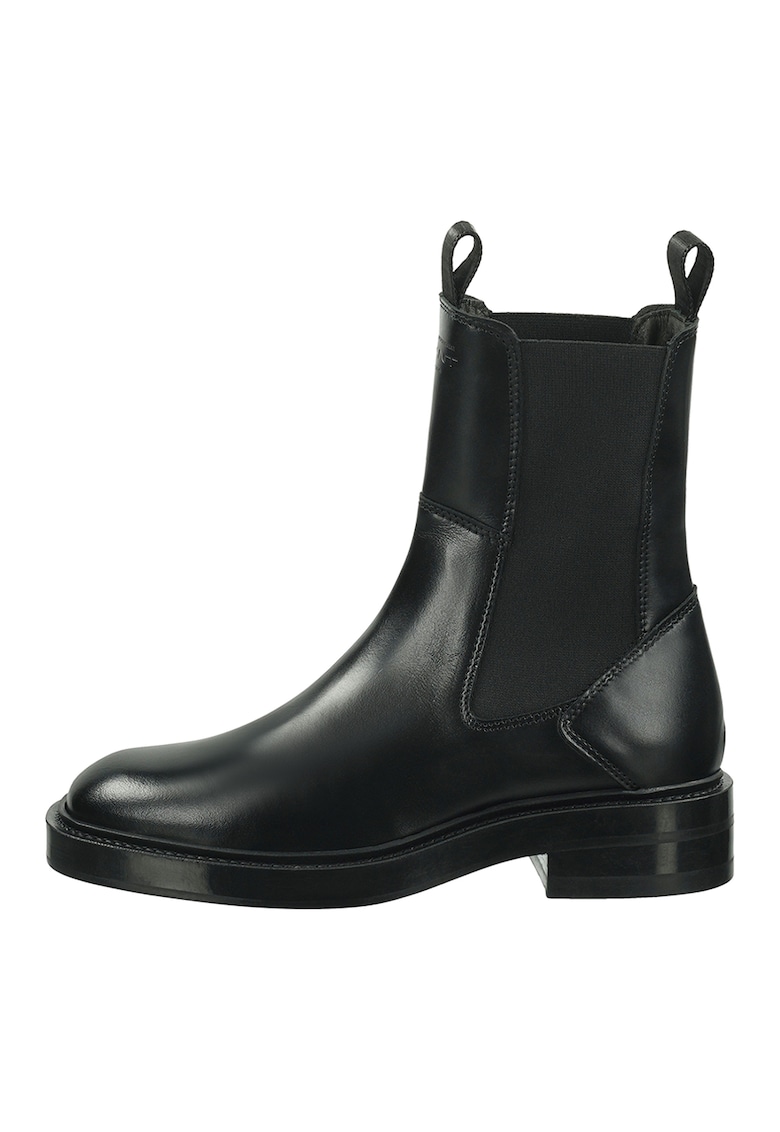 Ghete din piele cu segmente din material textil Fallwi