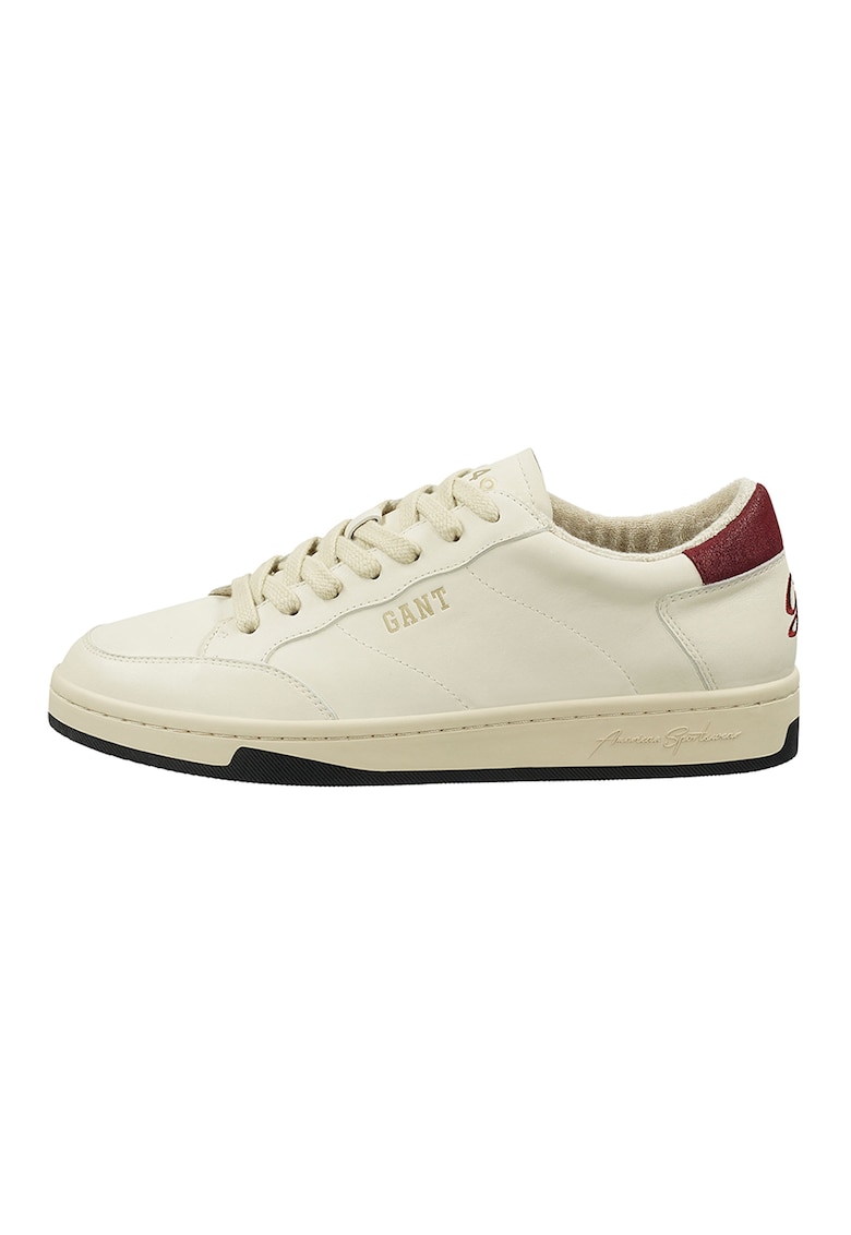 Pantofi sport din piele cu detalii logo Prepus - Crem
