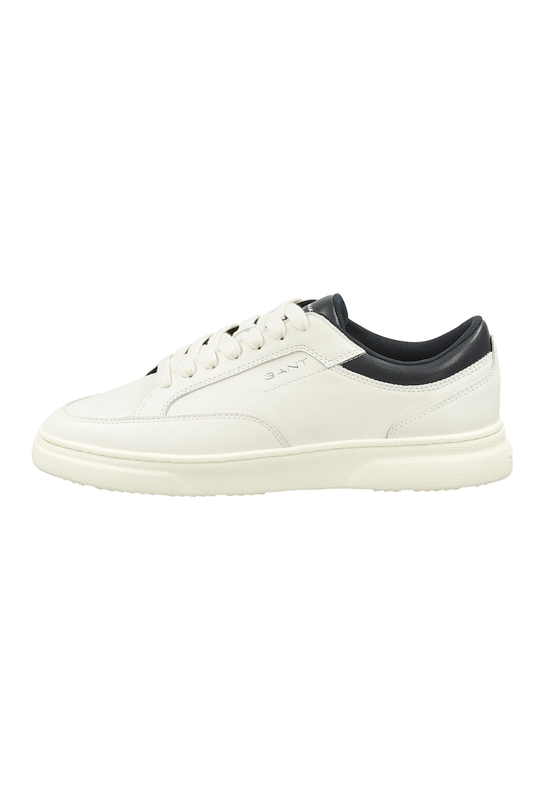 Pantofi sport din piele cu garnituri contrastante Joree - Alb/Bleumarin