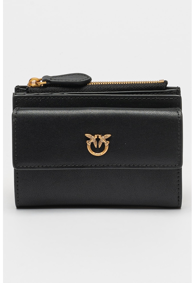 Portofel de piele cu capse